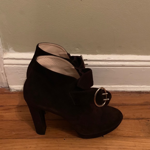 Calzature Donna - Suede Prada Boots - Picture 3 of 4